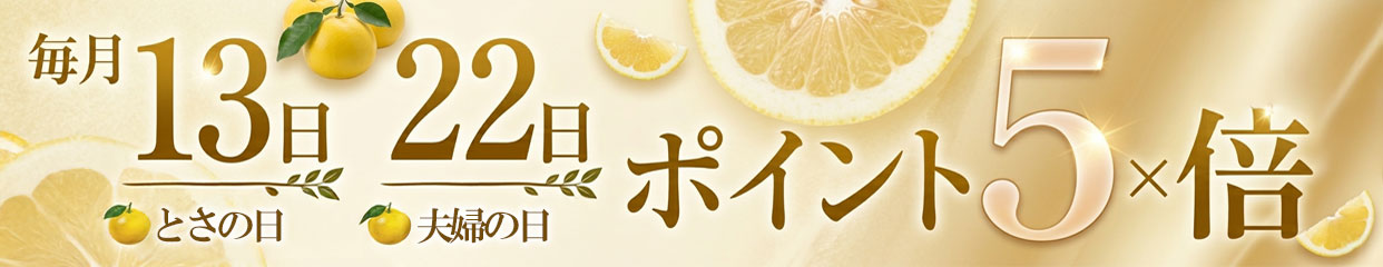 毎月13日・22日ポイント5倍
