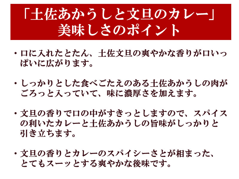 土佐あかうしと文旦カレーの美味しさのポイント