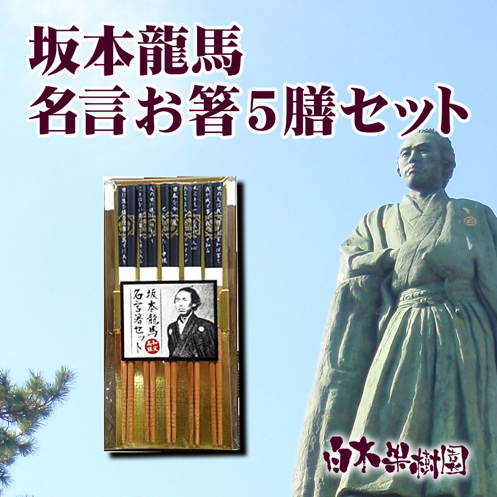 坂本龍馬　名言お箸5膳セット