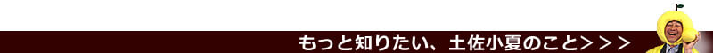 もっと知りたい、土佐小夏のこと