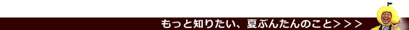 もっと知りたい、夏ぶんたんのこと