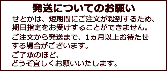 発送についてのお願い