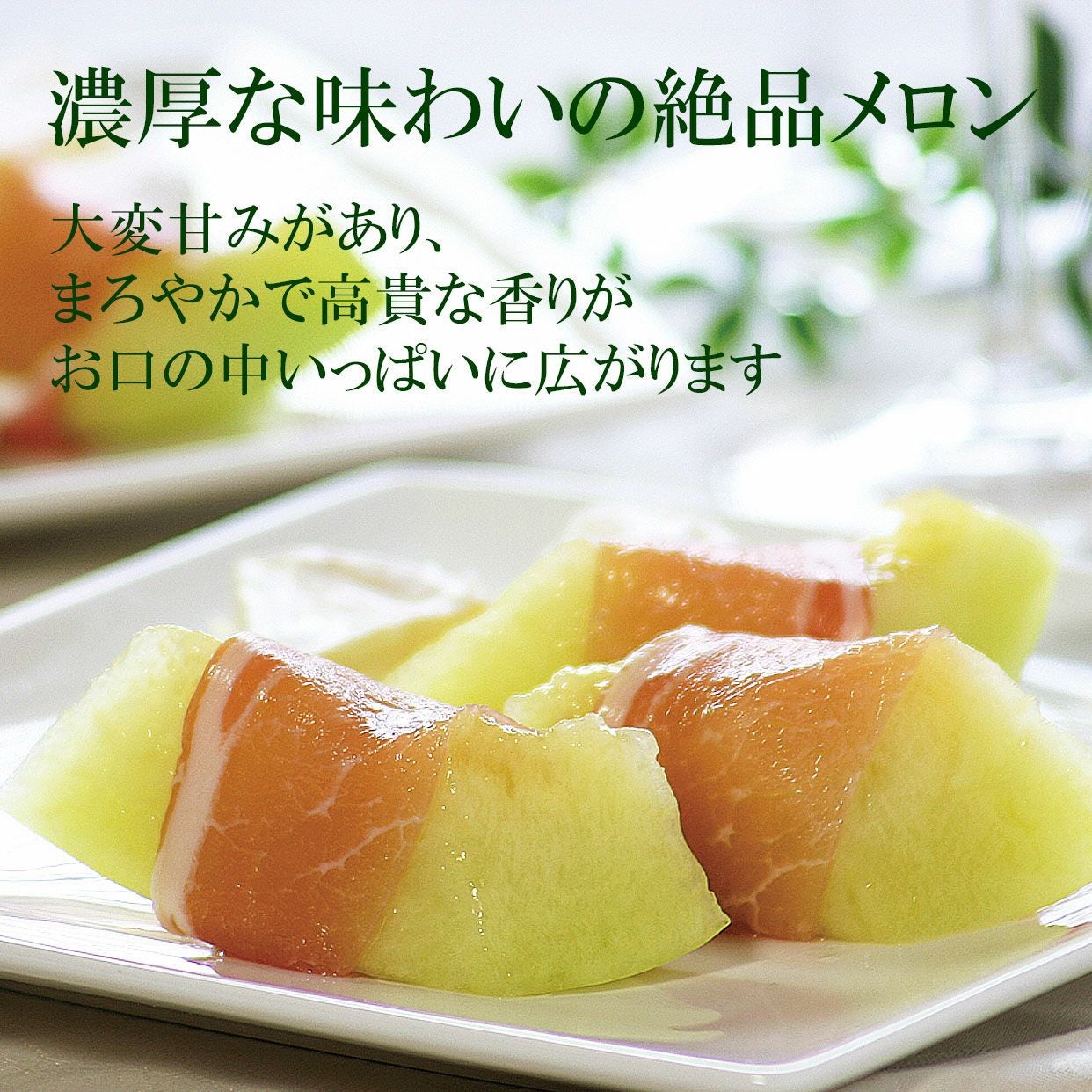 極上エメラルドメロン2個入り【送料込】 | 白木果樹園