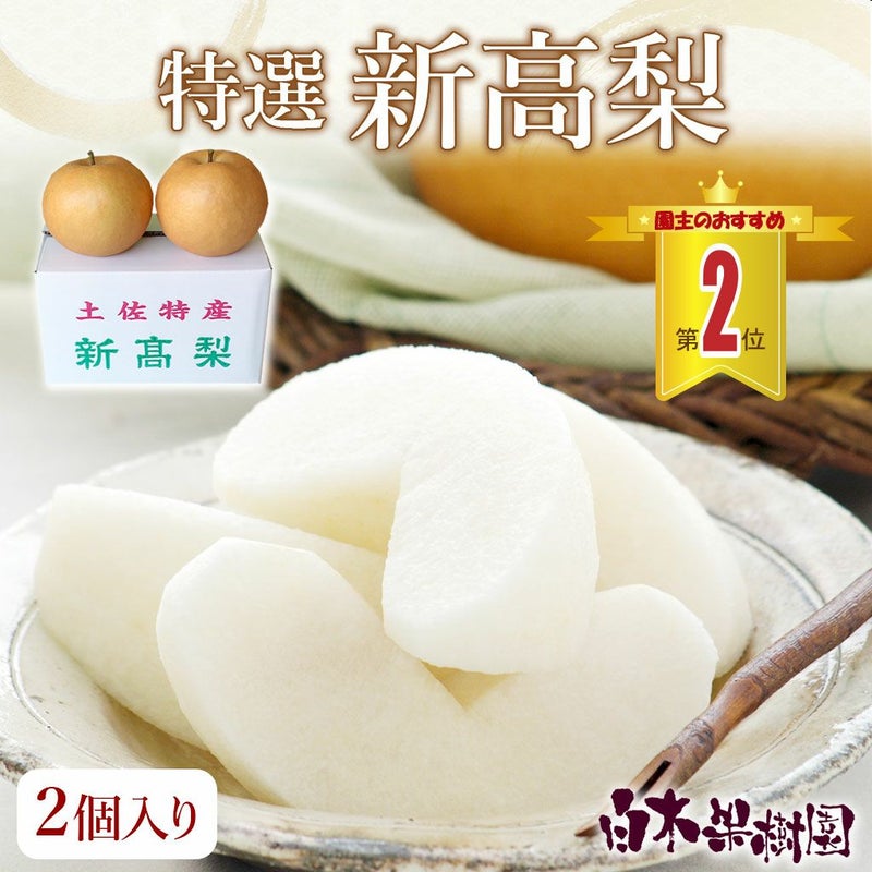 特選秀品新高梨 特大2個入り（高知県産）