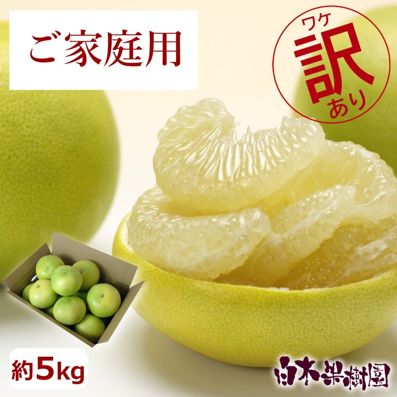 ご家庭用水晶文旦　約6kg