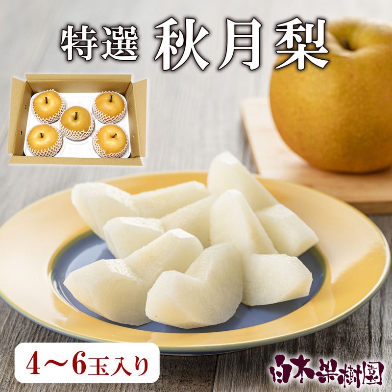 特選秀品秋月梨 4～6玉入り