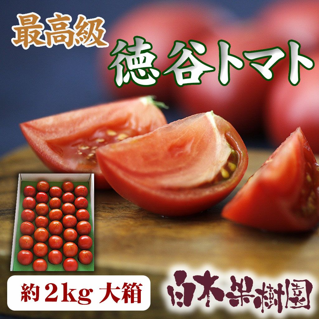 徳谷トマト約2kg【クール送料込】【最高級ブランド】 | 白木果樹園