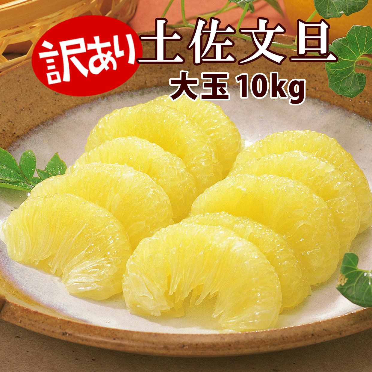 高知県産 土佐文旦大玉 訳ありB級品10kg 3L～2Lサイズ【送料込